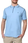 Tailorbyrd Supersoft Interlock Polo In Light Blue