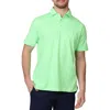 Tailorbyrd Supersoft Stripe Yarn Dye Polo In Grass Green