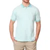 Tailorbyrd Supersoft Stripe Yarn Dye Polo In Spearmint