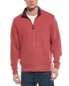 Tailorbyrd Tailorbryd French Rib 1/4-zip Pullover In Orange