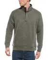 Tailorbyrd Tailorbryd Hidden Snap Quilted Pullover In Green