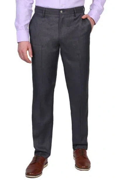 Tailorbyrd Tailored Performance Dress Pants In Charcoal