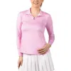 Tailorbyrd Tees Print Performance Quarter Zip Pullover In Pink