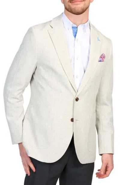 Tailorbyrd Textured Crosshatch Sport Coat In Beige