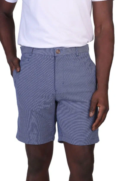 Tailorbyrd Textured Dobby Chino Shorts In Navy