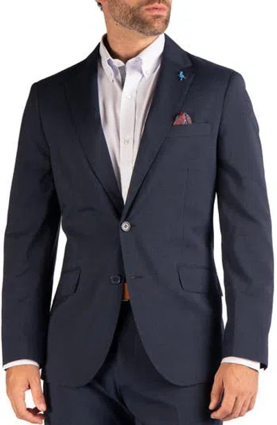 Tailorbyrd Textured Grid Sport Coat In Blue