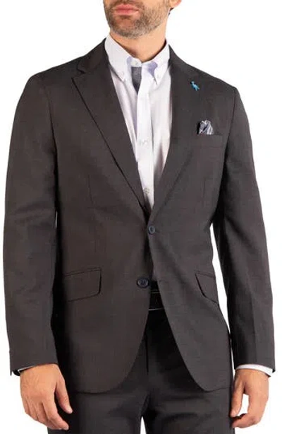 Tailorbyrd Textured Grid Sport Coat In Gray