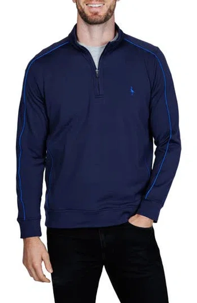 TAILORBYRD TAILORBYRD TEXTURED PERFORMANCE QUARTER ZIP PULLOVER