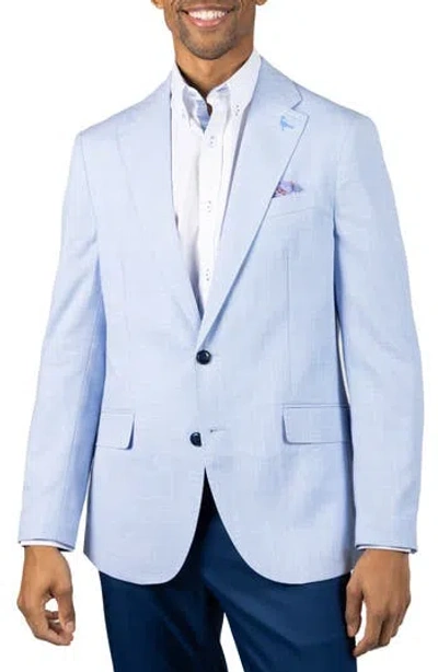 Tailorbyrd Textured Slub Sport Coat In Blue