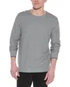 Tailorbyrd Textured Waffle Crewneck Sweater In Gray