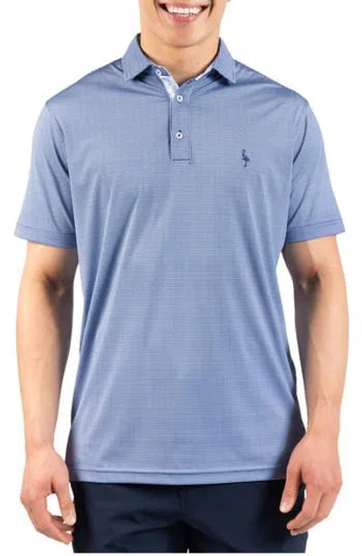 Tailorbyrd The Perfect Tailored Performance Polo In Blue
