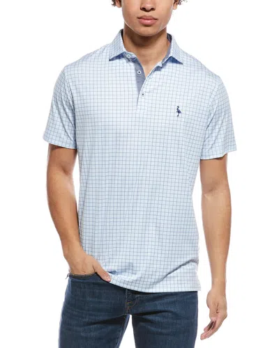 Tailorbyrd The Perfect Tailored Performance Polo Shirt In Blue