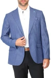 Tailorbyrd Tonal Dobby Sport Coat In True-blue