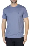 Tailorbyrd Tonal Melange Performance Tee In Blue