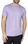 Tailorbyrd Tonal Melange Performance Tee In Cloud Berry