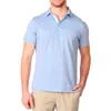 Tailorbyrd Twisted Yarn Dobby Twill Polo In Blue Byrd