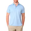 Tailorbyrd Twisted Yarn Dobby Twill Polo In Light Blue