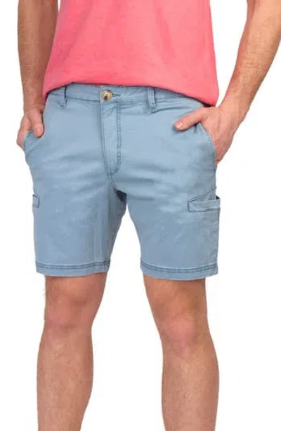 Tailorbyrd Welt Cargo Pocket Shorts In Blue
