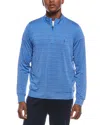 Tailorbyrd Yarn Dye Stripe Performance Quarter Zip