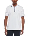 Tailorbyrd Zipper Placket Micro Pique Polo Shirt