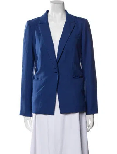 Pre-owned Tailored By Rebecca Taylor Blazer In Blue