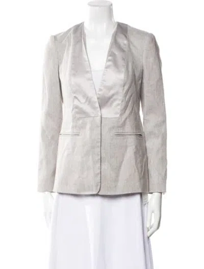 Pre-owned Tailored By Rebecca Taylor Blazer In Gray