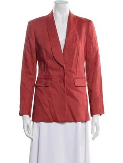 Pre-owned Tailored By Rebecca Taylor Blazer In Orange