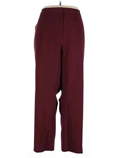 Pre-owned Tailored By Rebecca Taylor Casual Pants In Burgundy