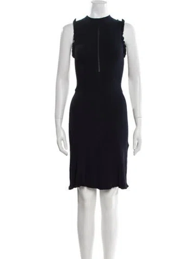 Pre-owned Tailored By Rebecca Taylor Crew Neck Mini Dress W/ Tags In Blue