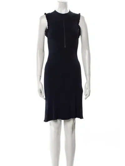 Pre-owned Tailored By Rebecca Taylor Crew Neck Mini Dress W/ Tags In Blue