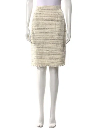 Pre-owned Tailored By Rebecca Taylor Knee-length Skirt In Neutral