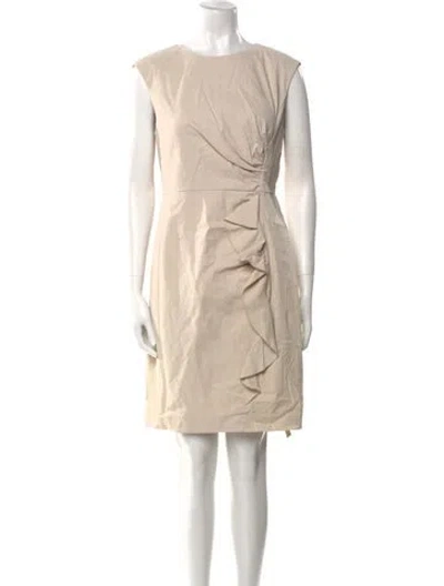 Pre-owned Tailored By Rebecca Taylor Linen Mini Dress In Neutral