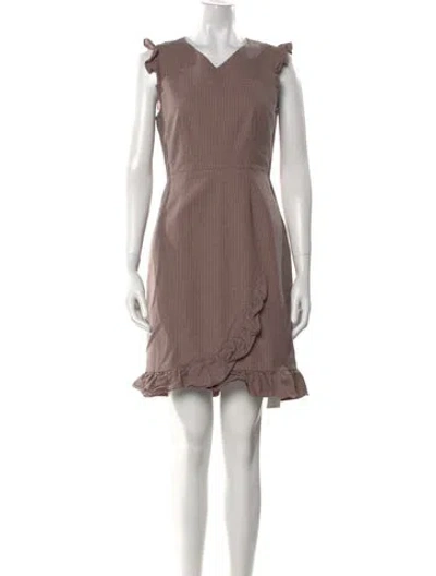 Pre-owned Tailored By Rebecca Taylor Plaid Print Mini Dress In Pink