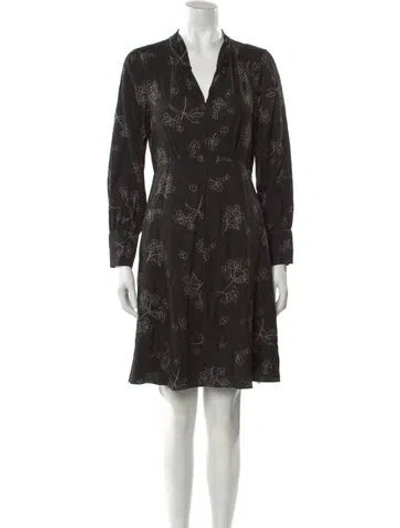 Pre-owned Tailored By Rebecca Taylor Printed Mini Dress In Black