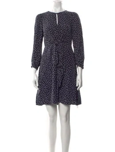 Pre-owned Tailored By Rebecca Taylor Printed Mini Dress In Blue