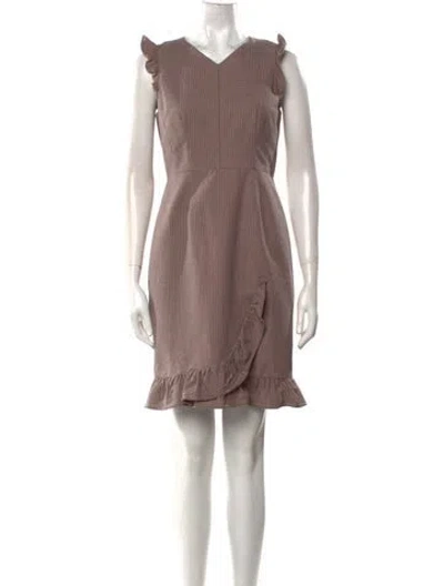 Pre-owned Tailored By Rebecca Taylor Printed Mini Dress W/ Tags In Neutral