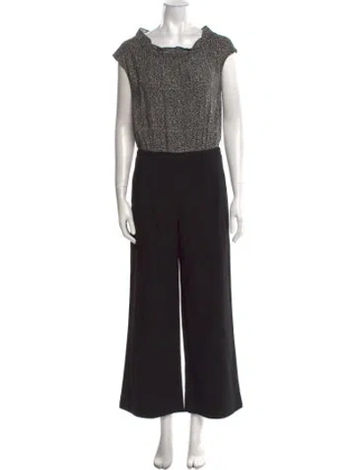 Pre-owned Tailored By Rebecca Taylor Scoop Neck Jumpsuit In Black