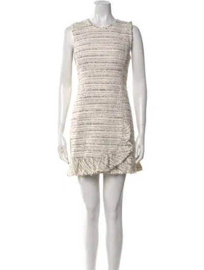 Pre-owned Tailored By Rebecca Taylor Striped Mini Dress W/ Tags In Neutral