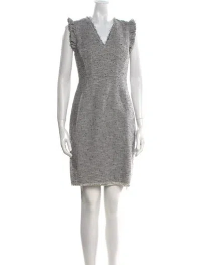 Pre-owned Tailored By Rebecca Taylor Tweed Mini Dress In Black
