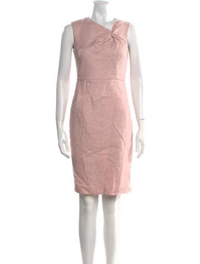 Pre-owned Tailored By Rebecca Taylor V-neck Knee-length Dress W/ Tags In Pink