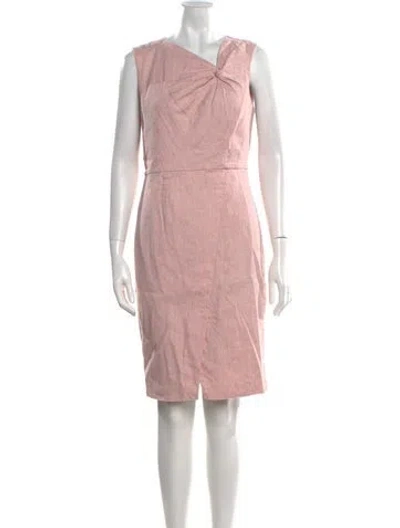 Pre-owned Tailored By Rebecca Taylor V-neck Knee-length Dress W/ Tags In Pink