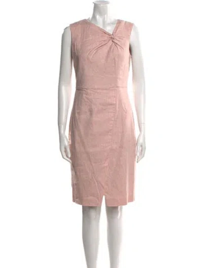 Pre-owned Tailored By Rebecca Taylor V-neck Knee-length Dress W/ Tags In Pink