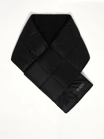 Taion Basic Down Scarf In Black