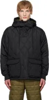 Taion Black Military Pullover Down Jacket In Black