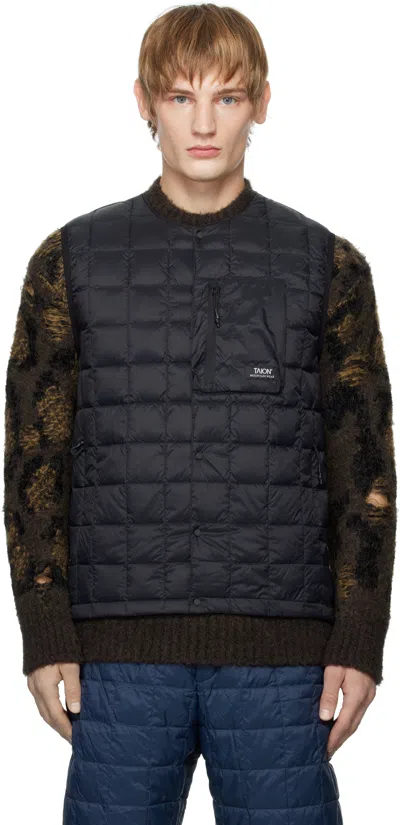Taion Black Mountain Crewneck Light Down Waistcoat
