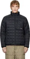 Taion Black Mountain Hi-neck Reversible Down Jacket In Black X Black
