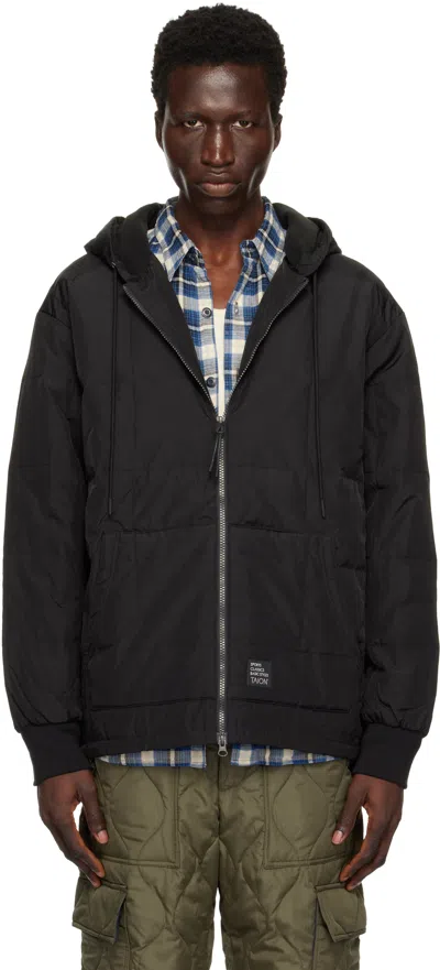 Taion Black Sport Classic Front Zip Down Jacket