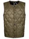 Taion Gilet Trapuntato Bottoni In Green