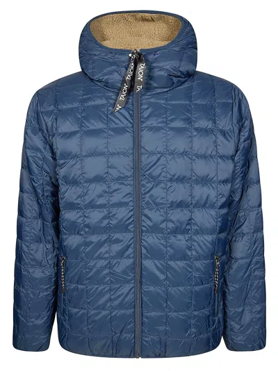 Taion Giubbotto Cappuccio Reversibile Orsetto In Blue
