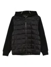 Taion Hooded Quilted Jacket In Black